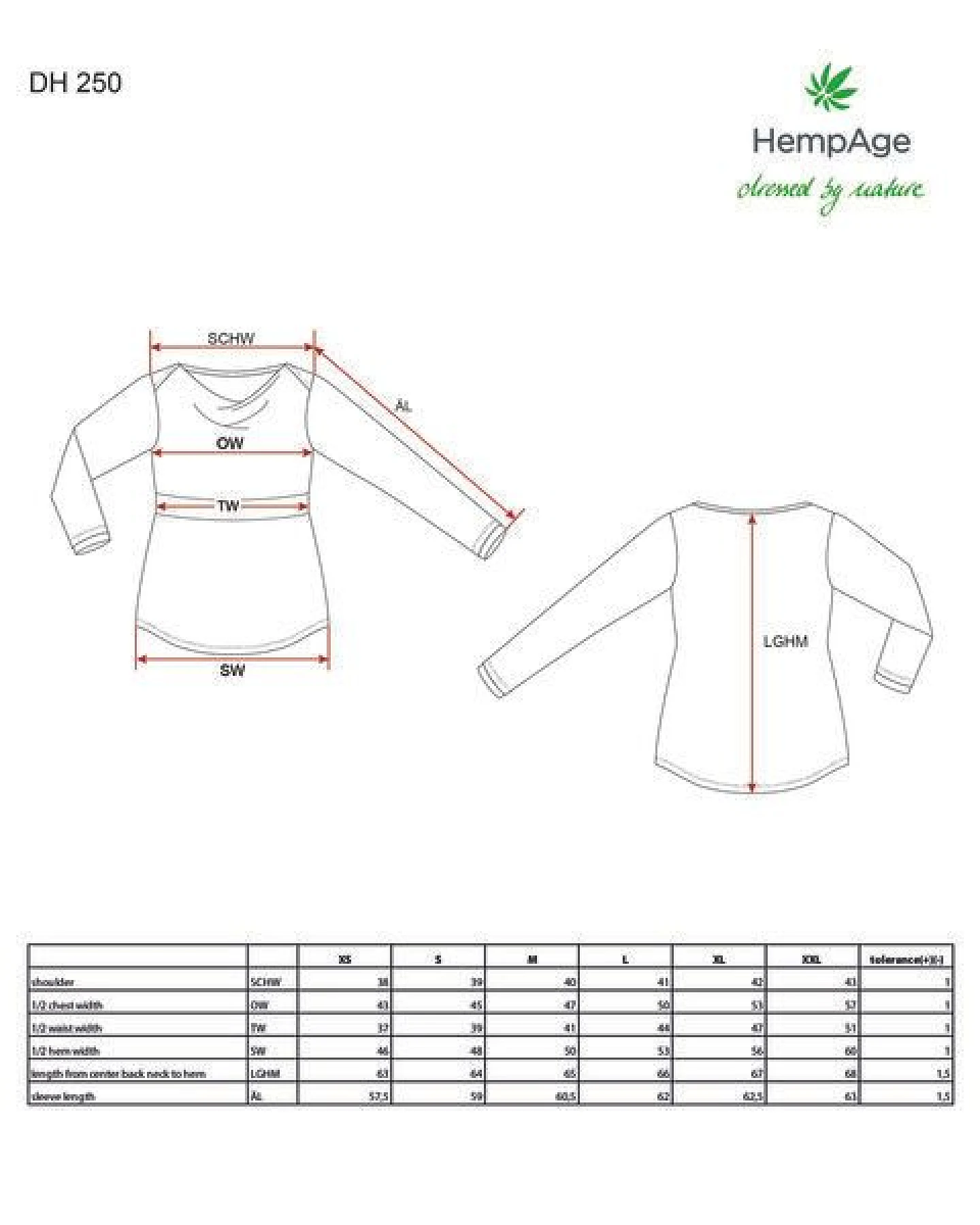 HempAge Damen Langarmshirt mit Wasserfallkragen Hanf/Biobaumwolle – Ansicht 3