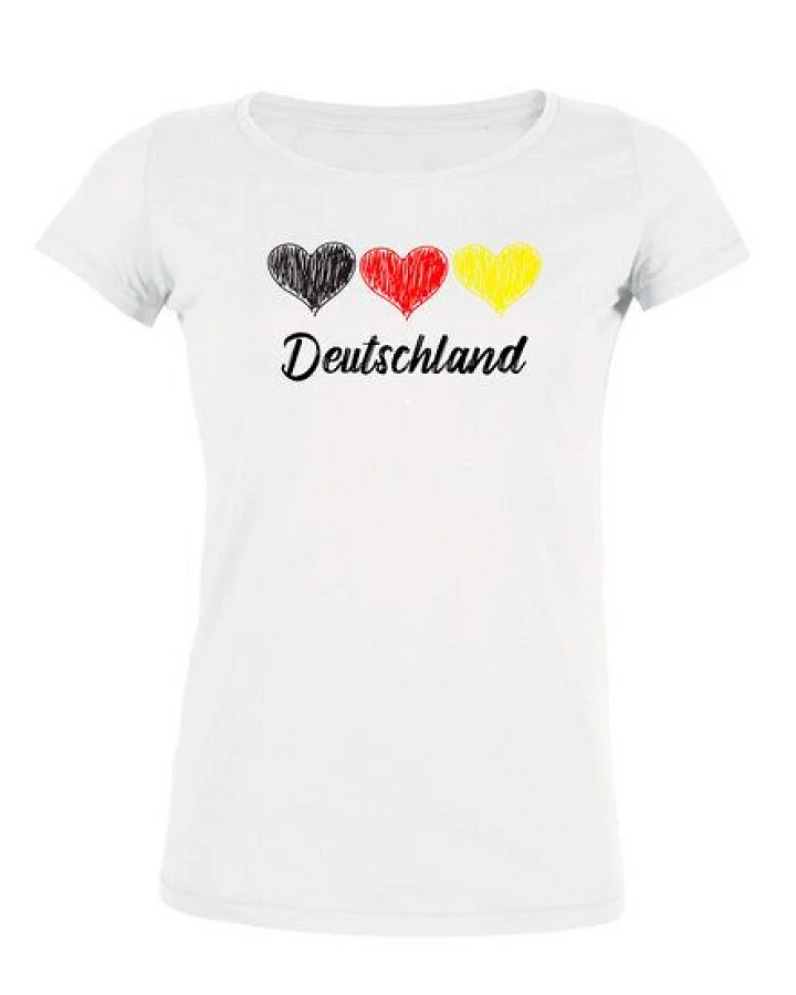 Human Family Damen Rundhals T-Shirt "WM - Team Germany"