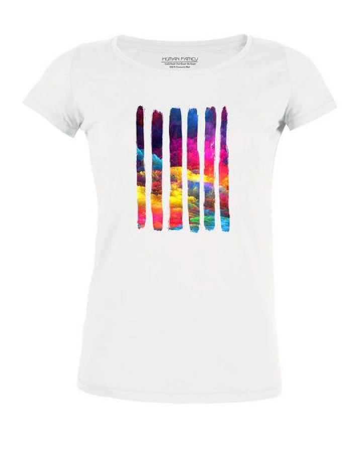 Bio Damen T-Shirt "Colour Splash" von Human Family
