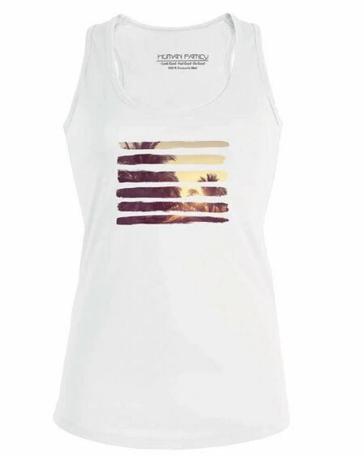 Human Family Racerback Tanktop - Shine "Nature Stripes"