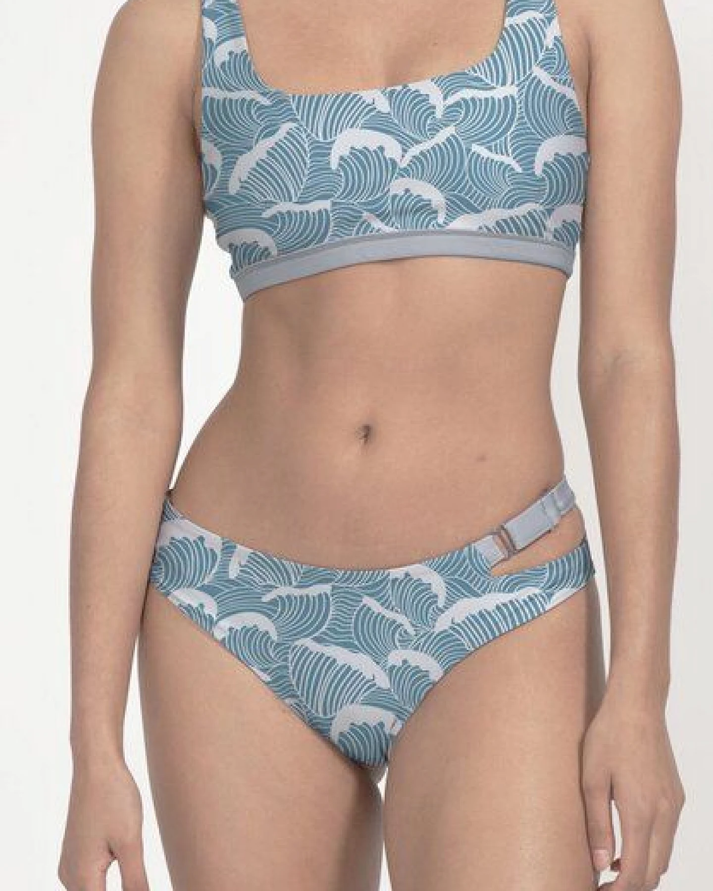 boochen Bikini Slip Caparica - wendbares Surf Bikini-Unterteil - Prints – Ansicht 2