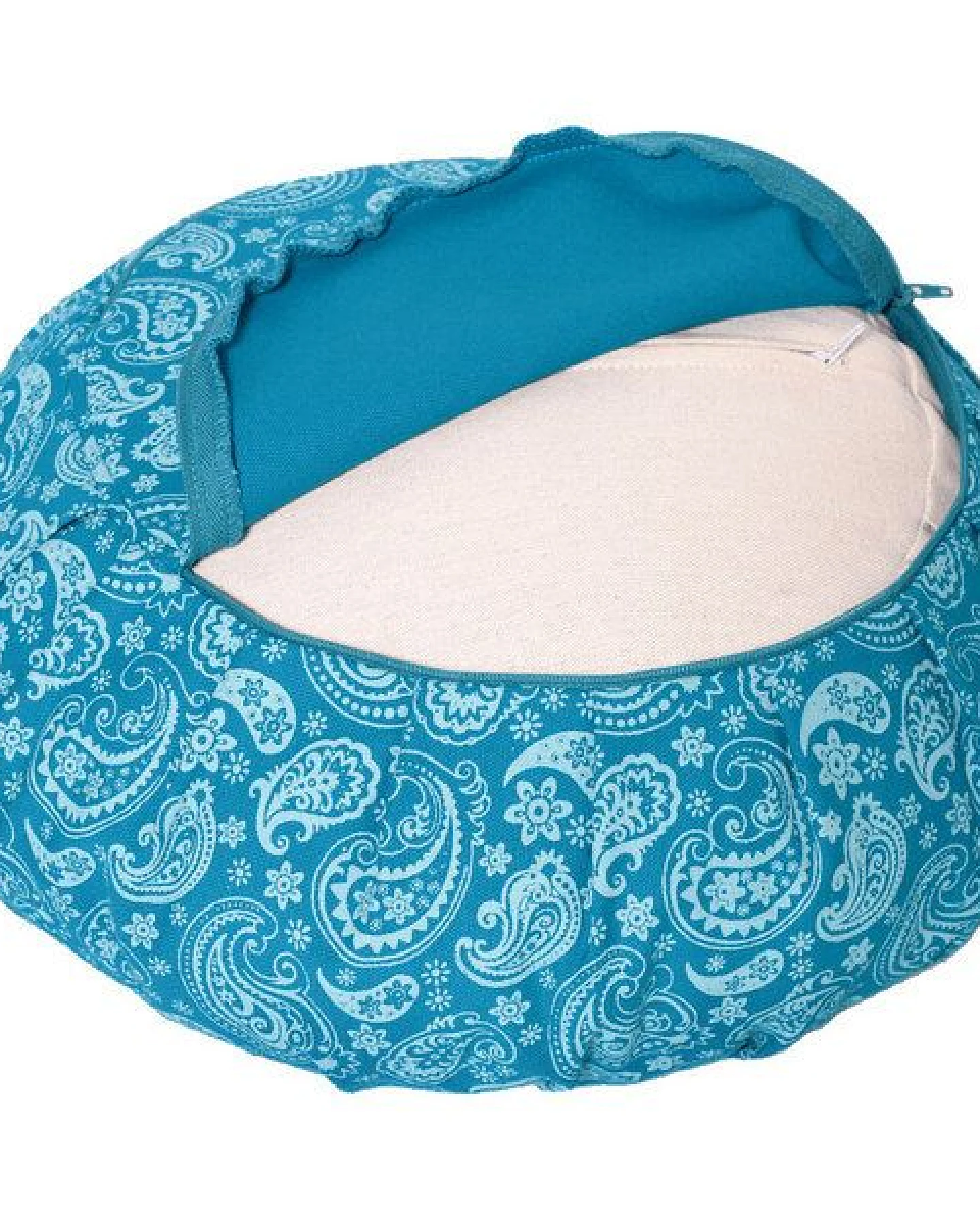 Meditationskissen PAISLEY-ZAFU Lotus Design® - Bio-Buchweizenschalen – Ansicht 2