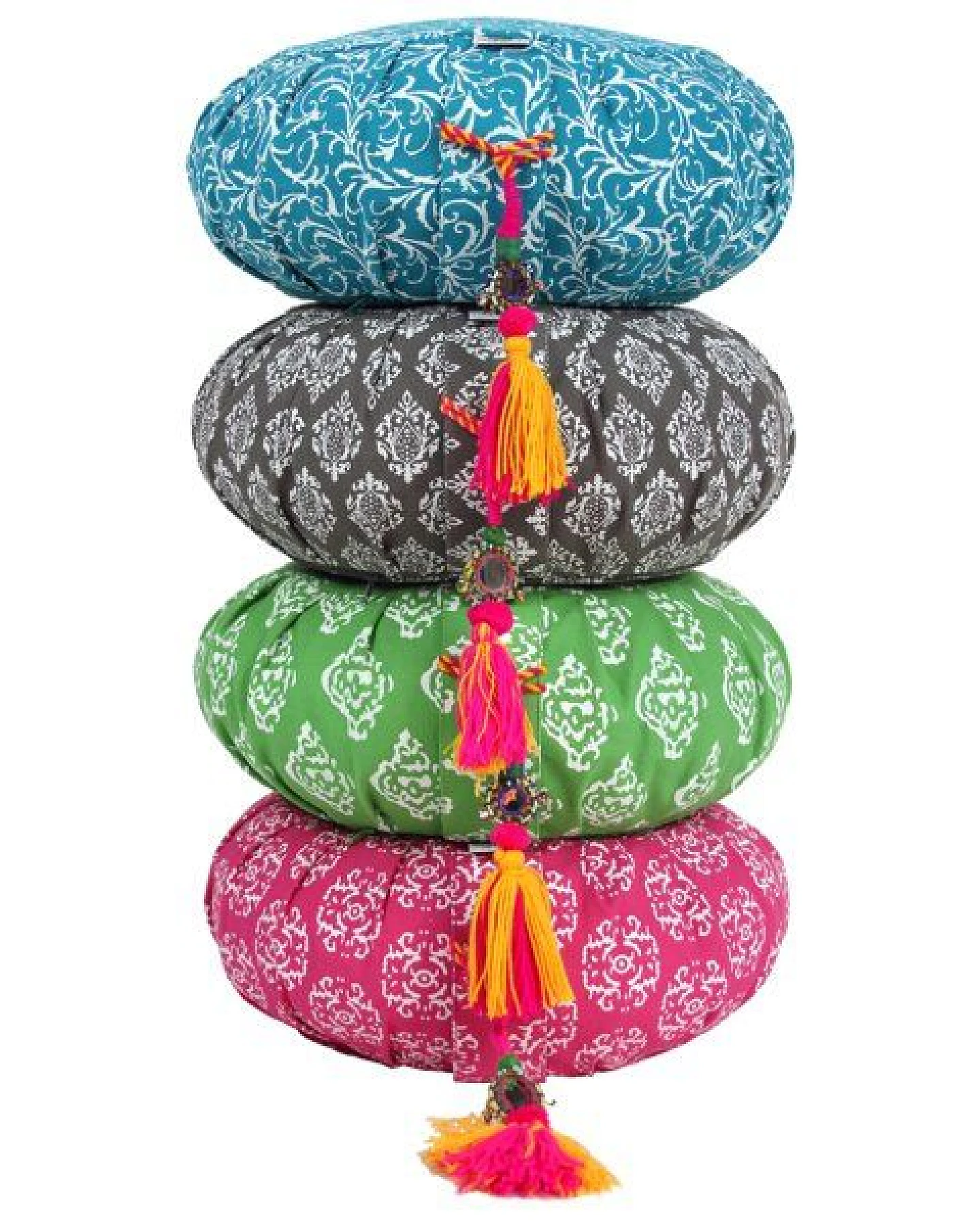 Meditationskissen RAJA-ZAFU Lotus Design® - Bio-Buchweizenschalen – Ansicht 2