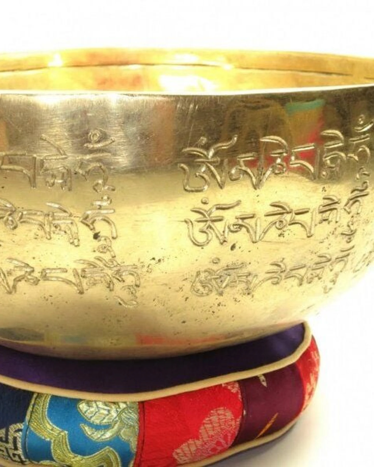 Just Be Buddha Mantra Klangschale handgehämmert ca. 25cm – Ansicht 4