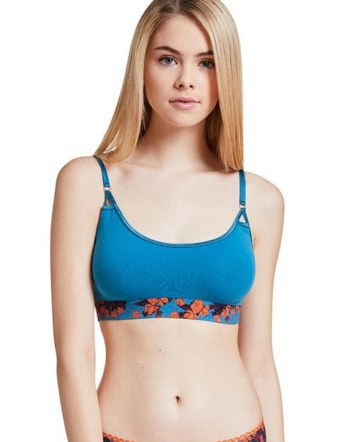 VATTER Bustier "Peppy Paula" Orange Flowers