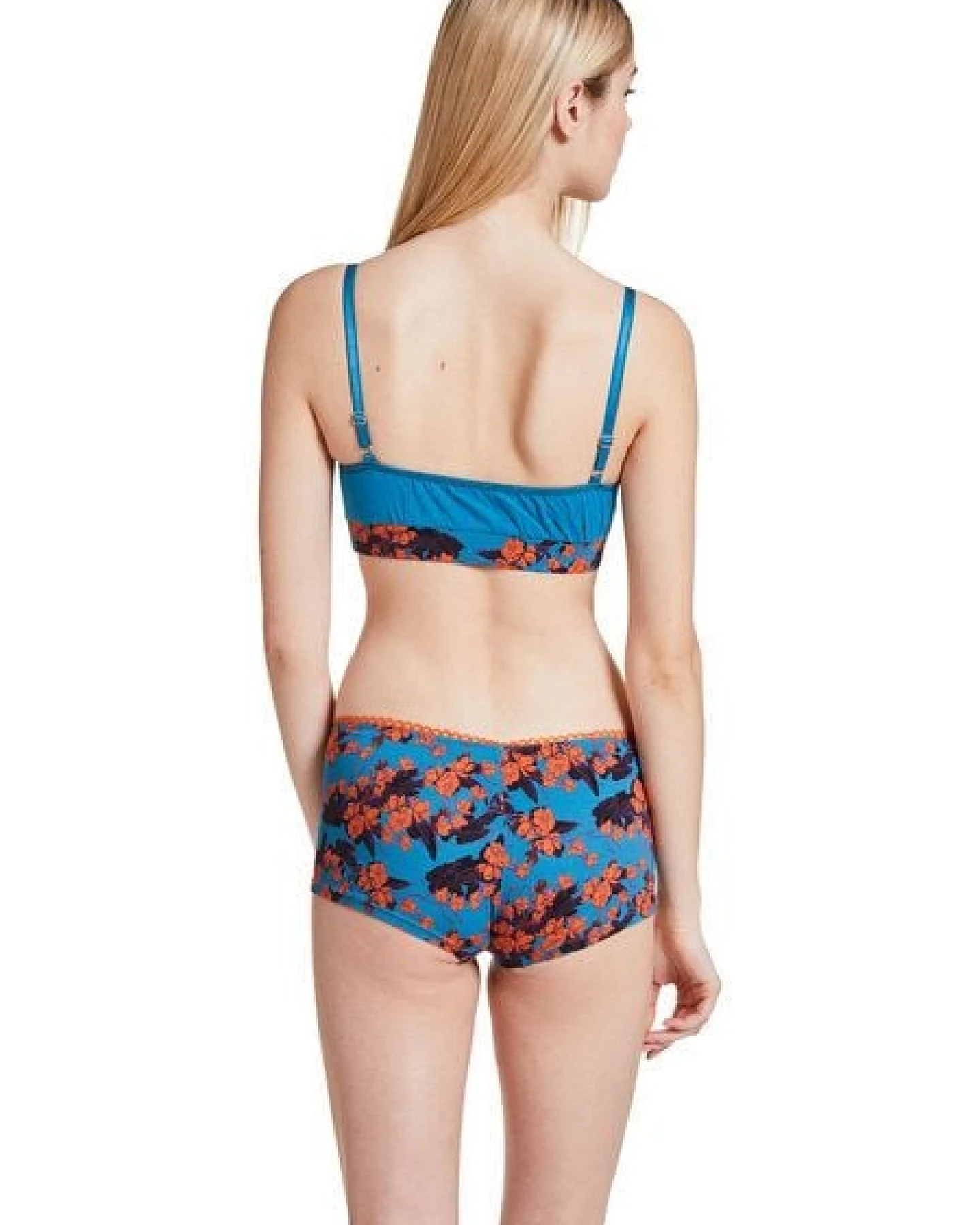 VATTER Bustier "Peppy Paula" Orange Flowers – Ansicht 4