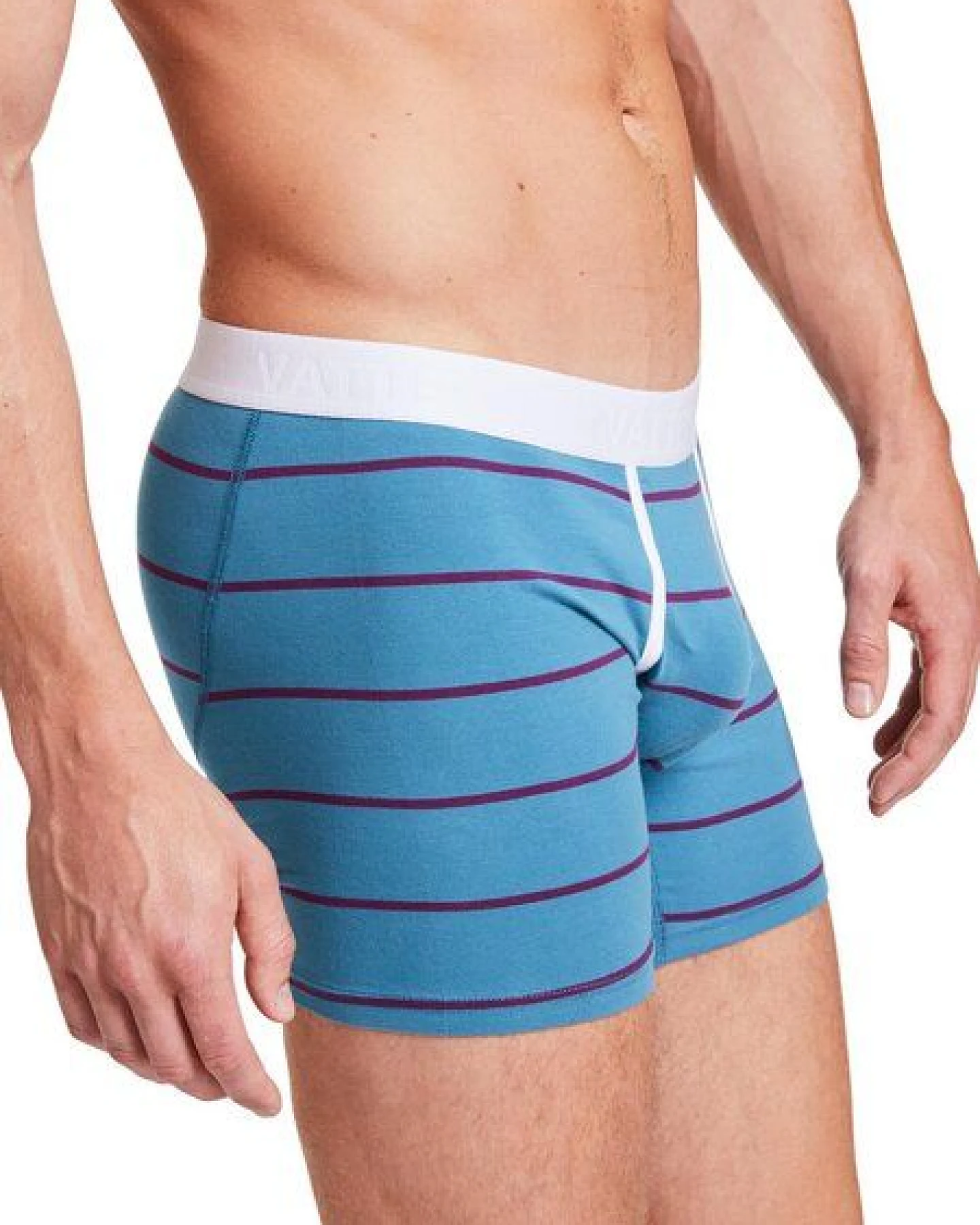 VATTER Boxer Brief "Classy Claus" Blue/Purple Stripes – Ansicht 2
