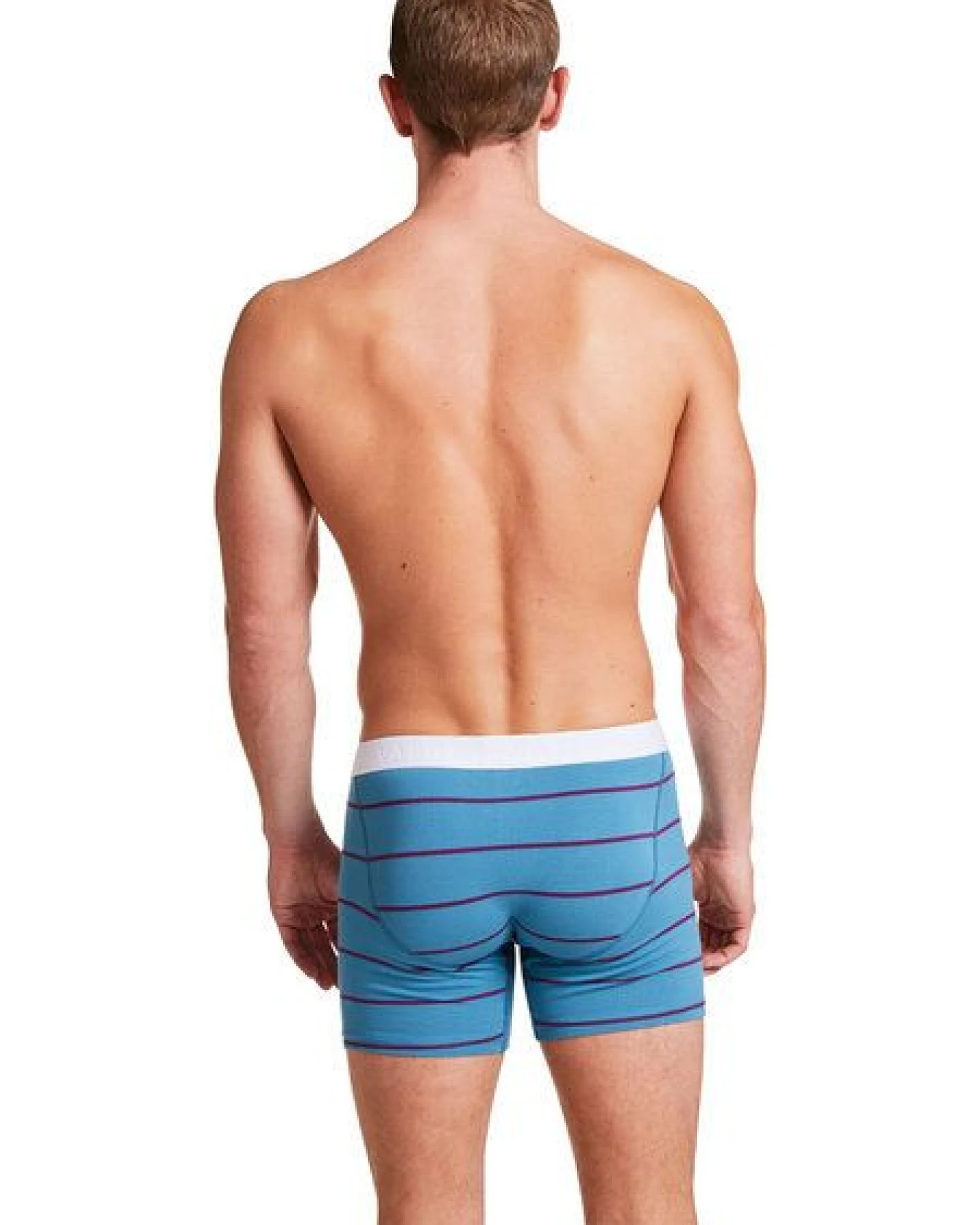 VATTER Boxer Brief "Classy Claus" Blue/Purple Stripes – Ansicht 4
