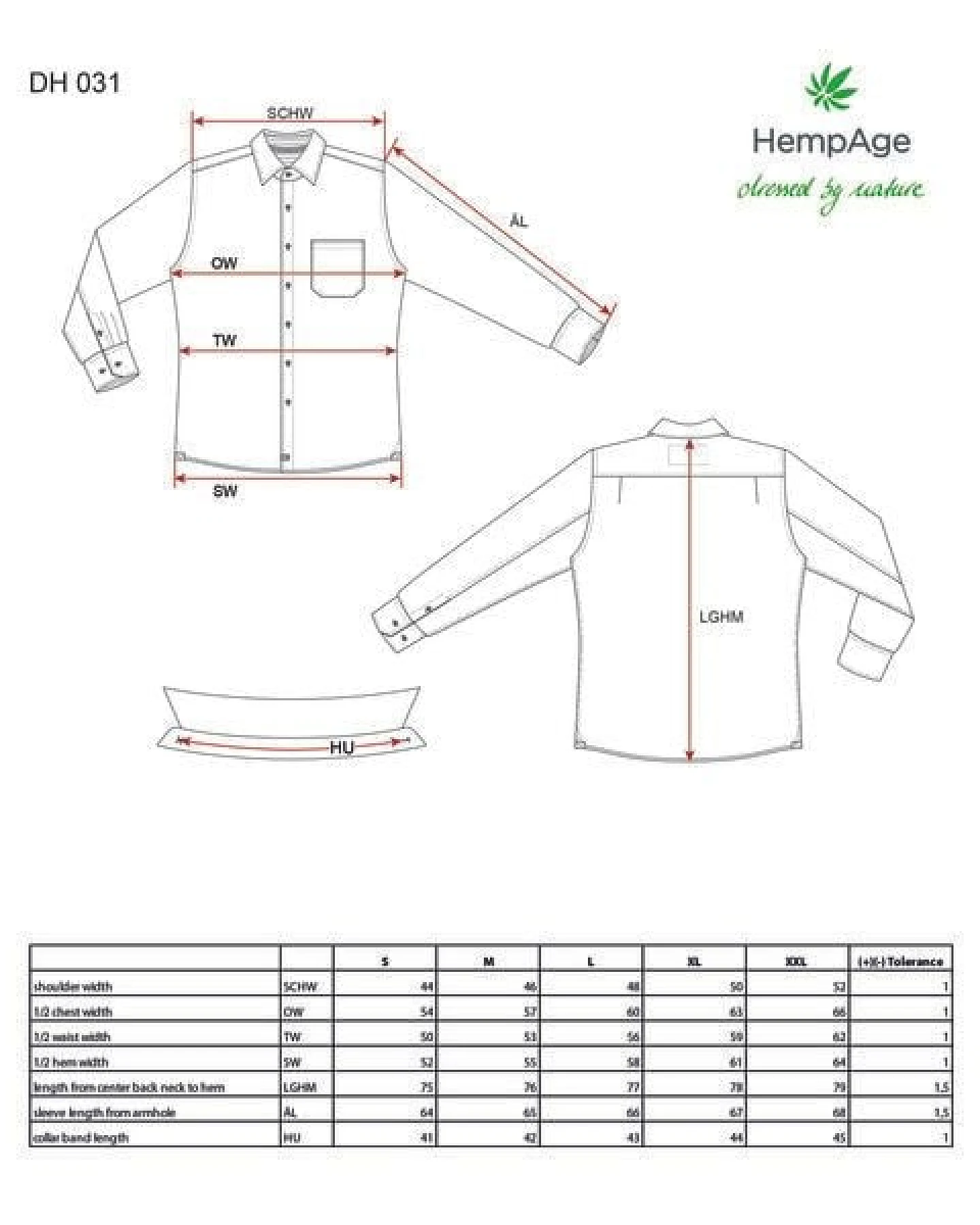 HempAge Herren Hemd 100% Hanf – Ansicht 4