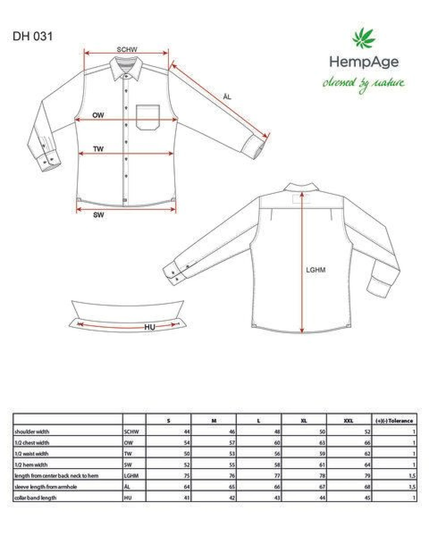 HempAge Herren Hemd 100% Hanf – Ansicht 4