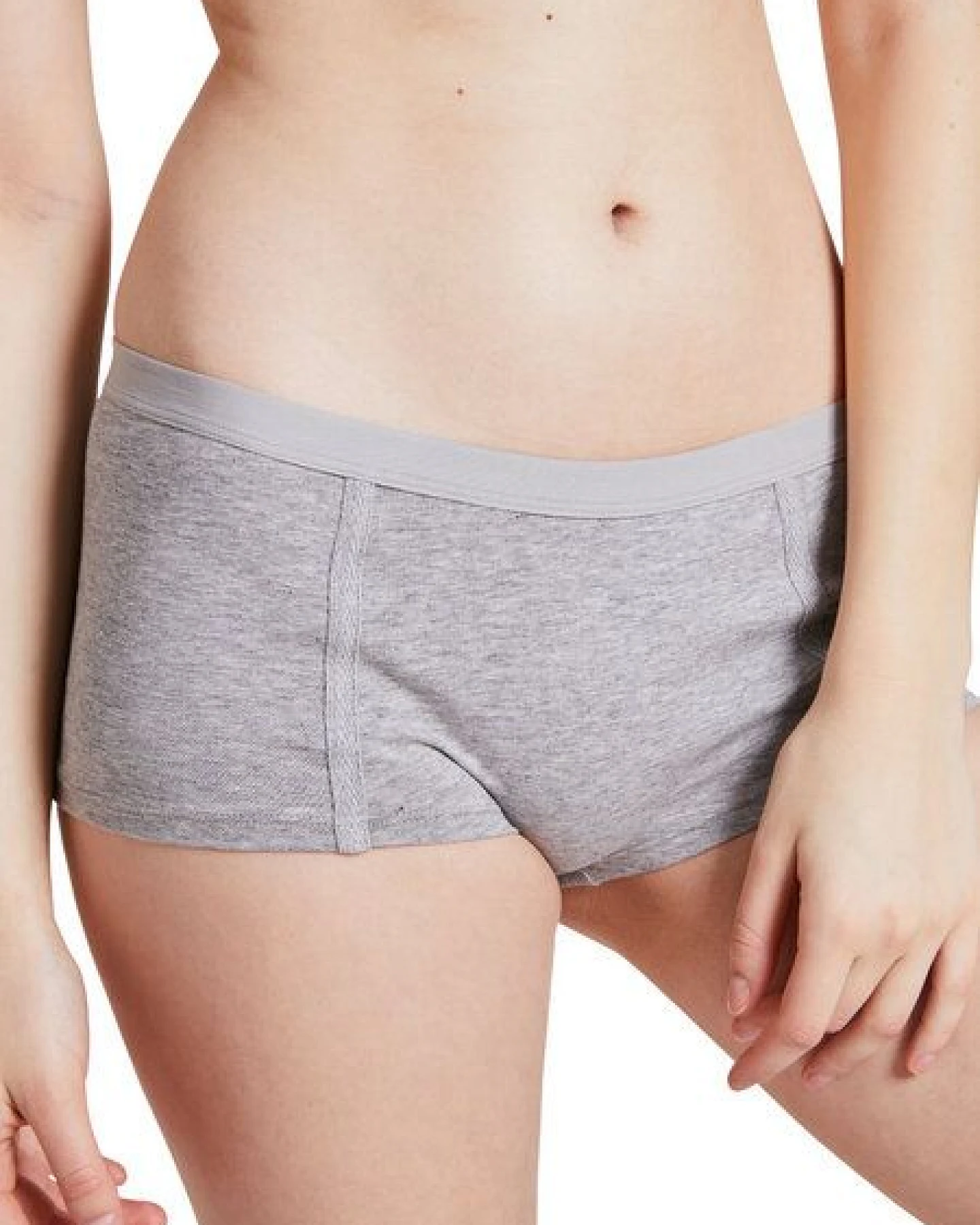 VATTER Boy Short "Easy Emma“ Grey Melange – Ansicht 4