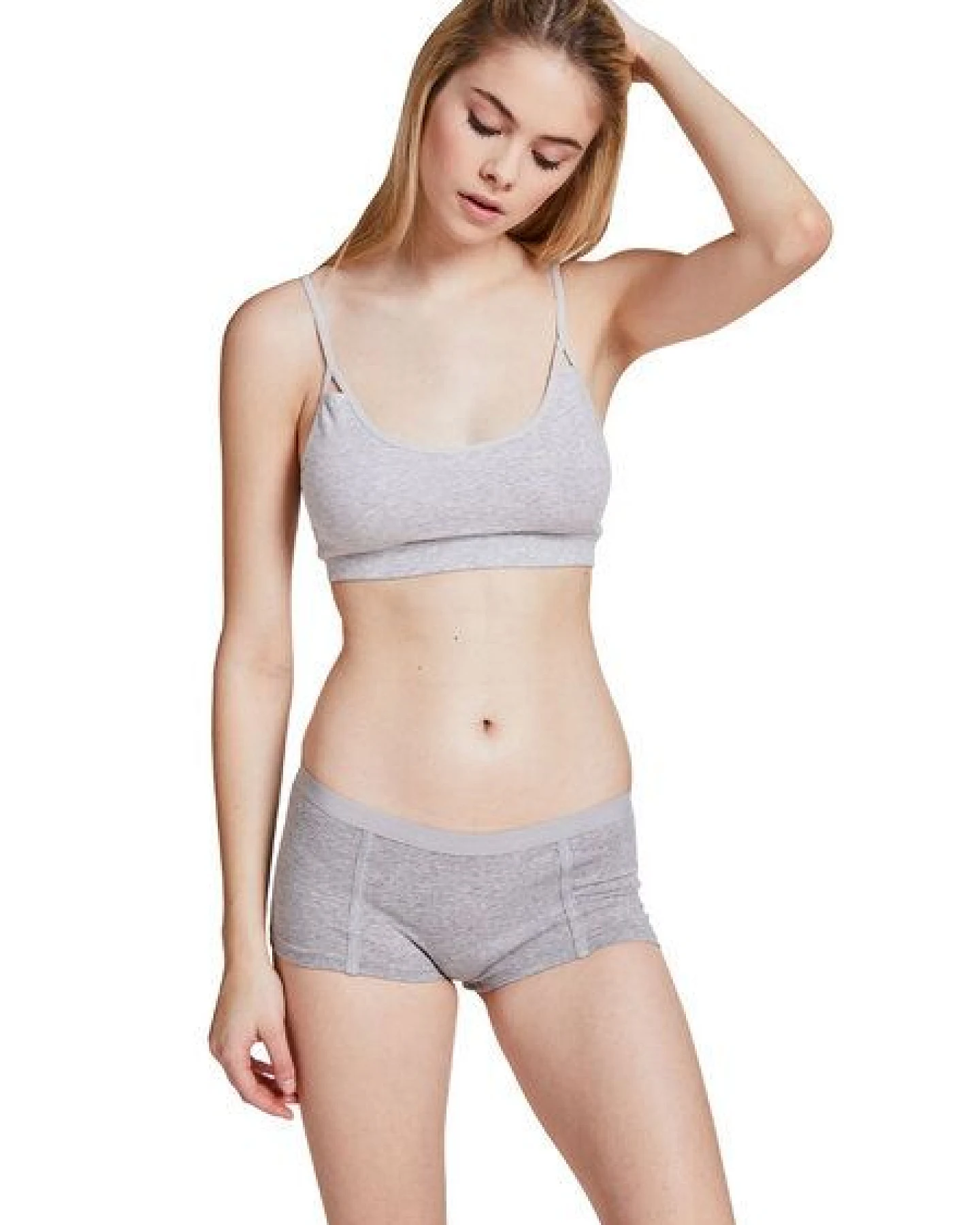 VATTER Boy Short "Easy Emma“ Grey Melange – Ansicht 2