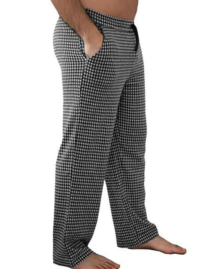 Leela Cotton Herren Homewear Hose Schlafhose 2 Farben Bio-Baumwolle Pyjamahose