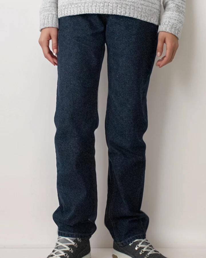 Will's Vegan Store Damen vegan Jeans Classic Straight Leg Blau