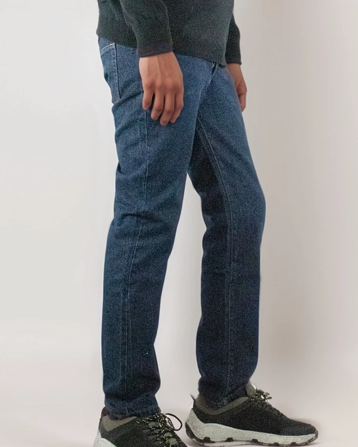 Will's Vegan Store Herren vegan Jeans Classic Straight Leg Blau