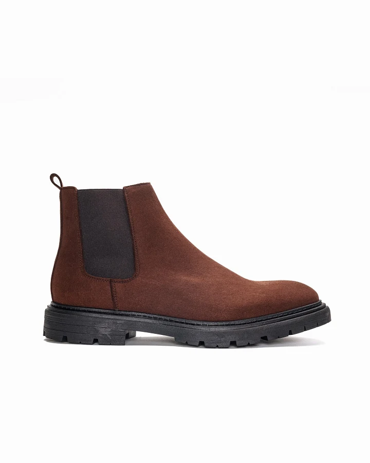 NAE Herren vegan Chelsea-Stiefel Herren Faber Braun