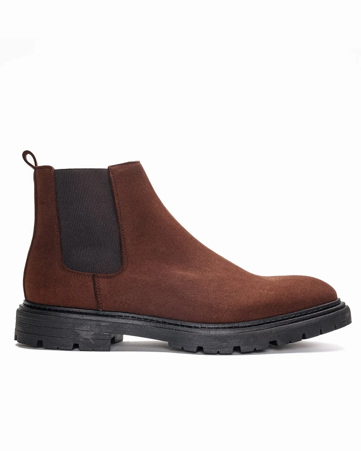 NAE Herren vegan Chelsea-Stiefel Herren Faber Braun