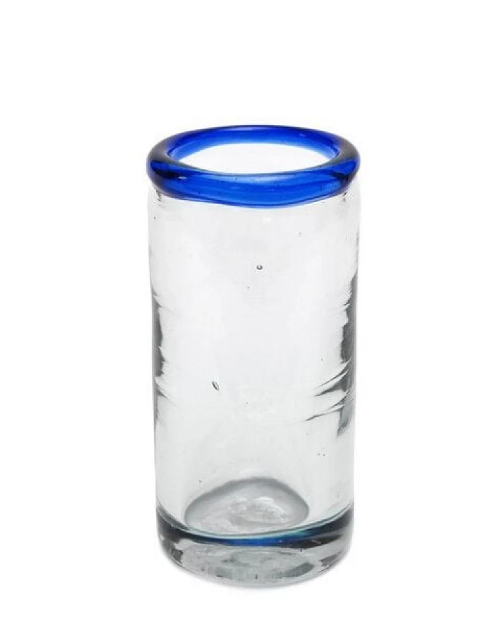 GLOBO Fair Trade Glas TEQUILA aus Recyclingglas, mundgeblasen, verschiedene Designs