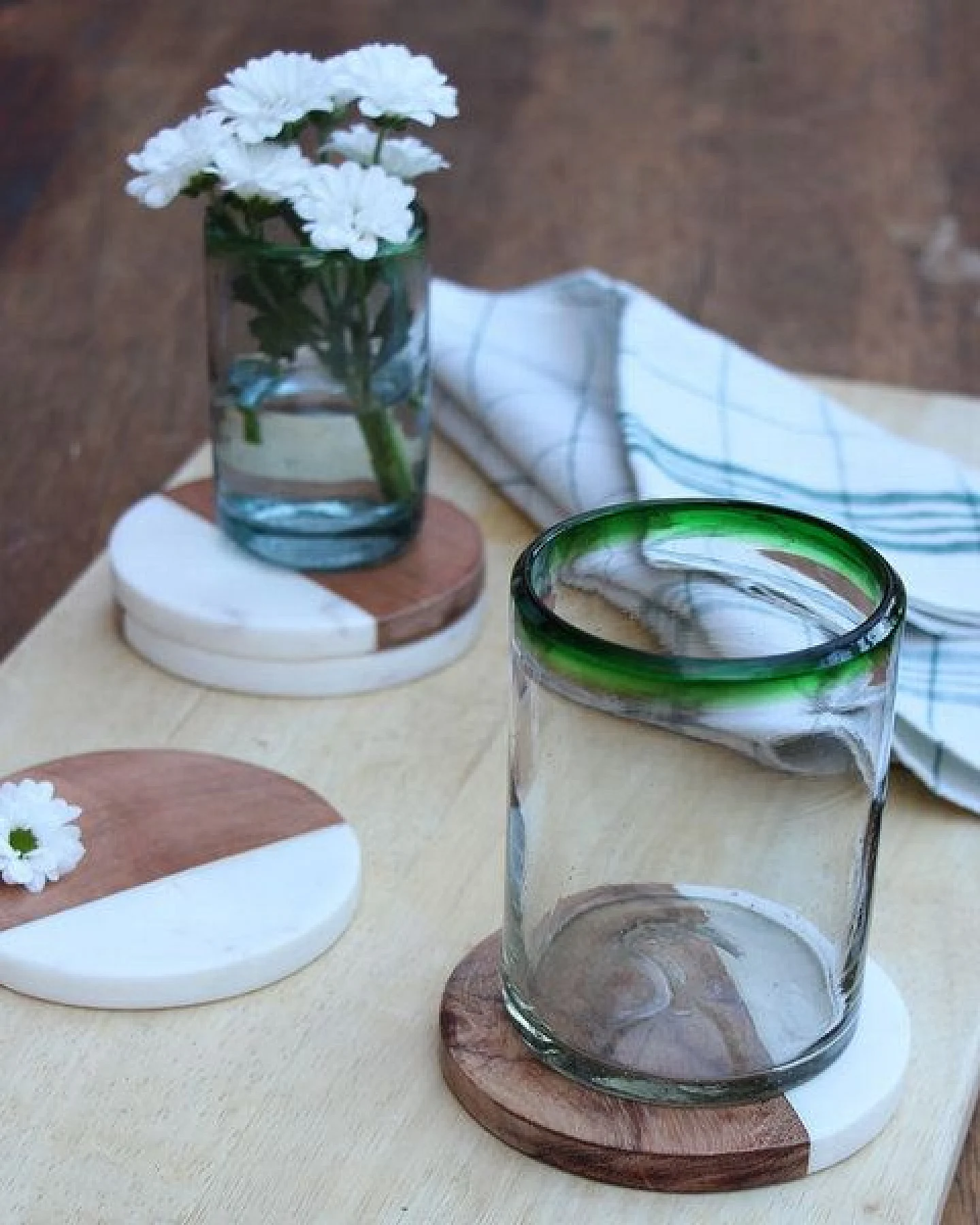 GLOBO Fair Trade Glas REFRESCO aus Recyclingglas, mundgeblasen, verschiedene Designs – Ansicht 2