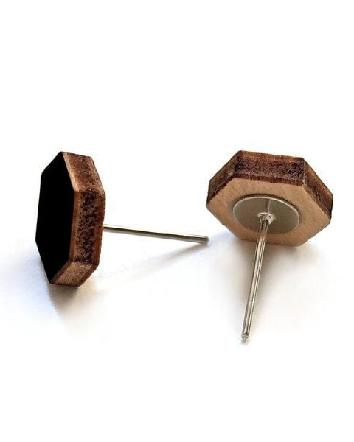 GARY MASH 3er-Set Holz-Ohrstecker – Ansicht 4