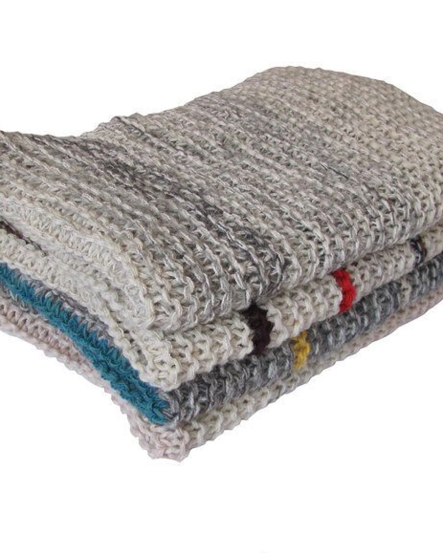 ingegerd - handgestrickte Babydecke in naturgrau – Ansicht 2