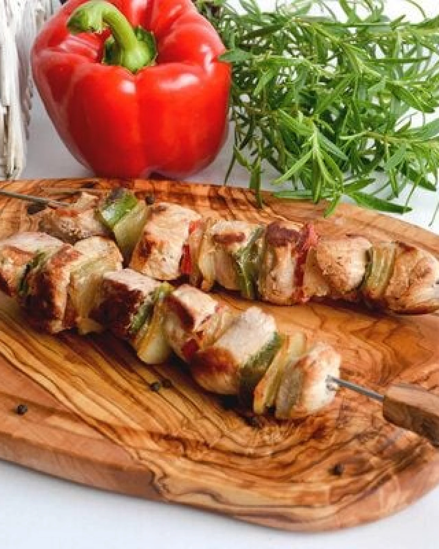 Olivenholz erleben Steakbrett mit Rille und Grifflasche – Ansicht 4