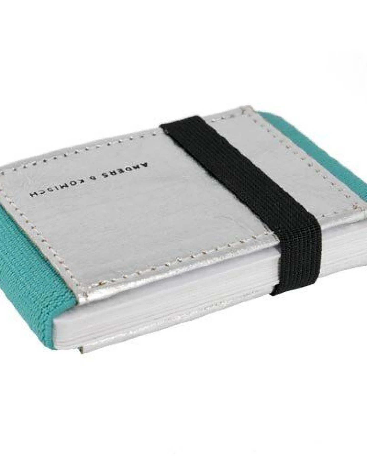 ANDERS & KOMISCH Kleines Portemonnaie mit Münzfach Silber - A&K MINI CLASSIC – Ansicht 3