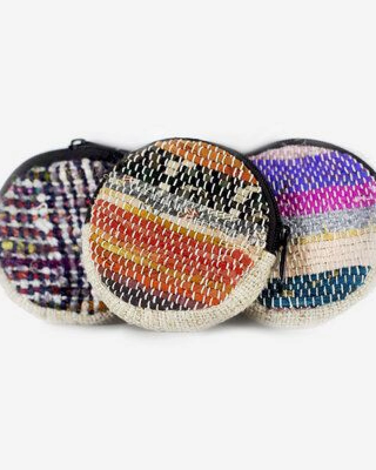 Himal Hemp HH Geldbeutel rund aus Bio-Hanf und Recycle-Sari / Recycle Wolle – Ansicht 2