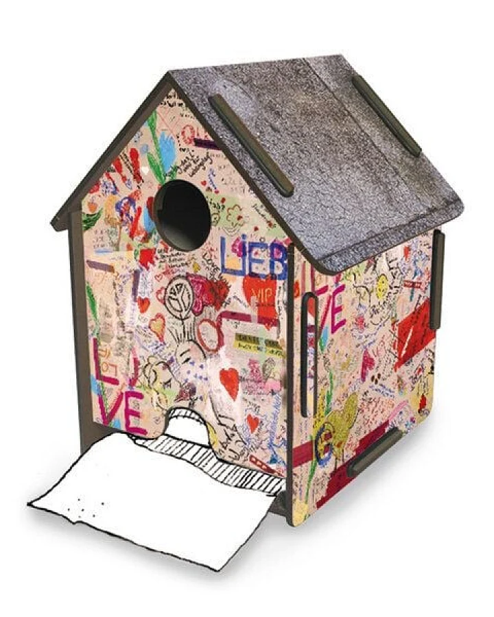 WERKHAUS Toilettenpapierhalter ToPa-Haus Graffiti