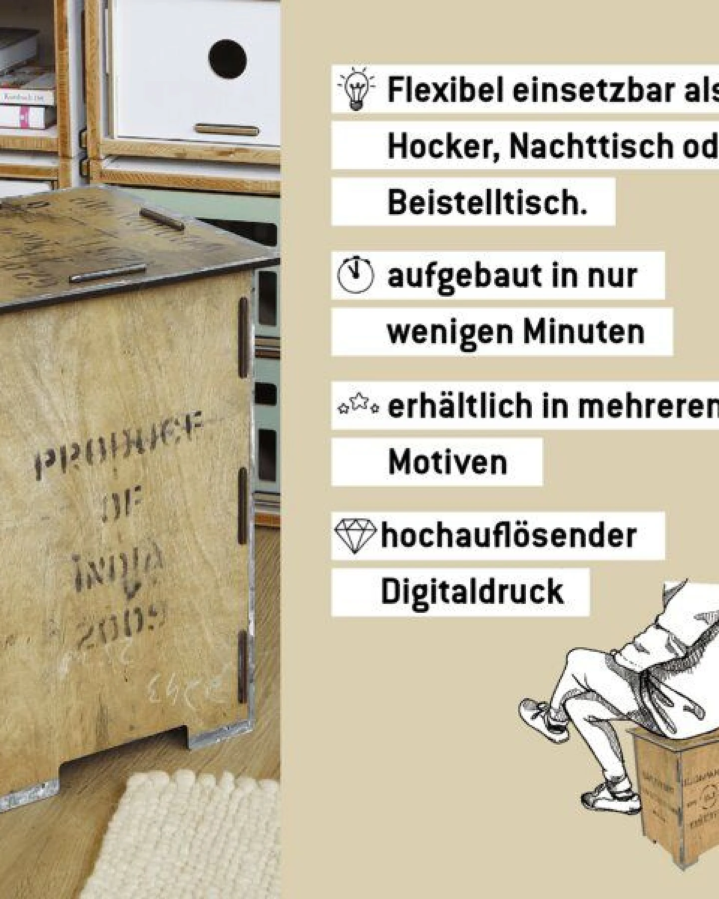 WERKHAUS Photohocker - Teekiste – Ansicht 3