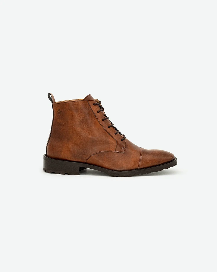 COG Herren vegan Stiefel Herren Lincoln Braun