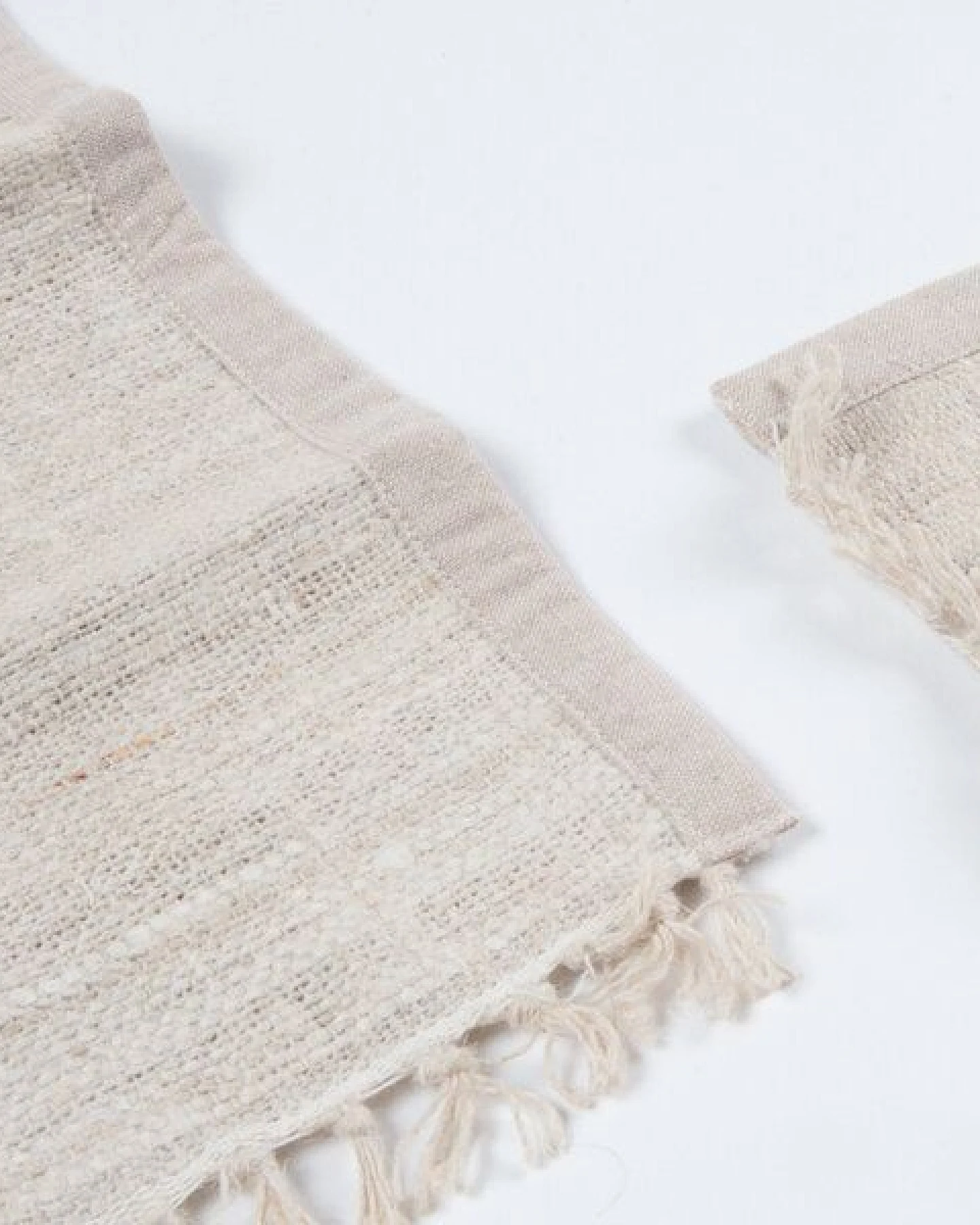 Himal Hemp HH Tischset aus wildem Hanf oder Recycle-Sari, handgewebt – Ansicht 2
