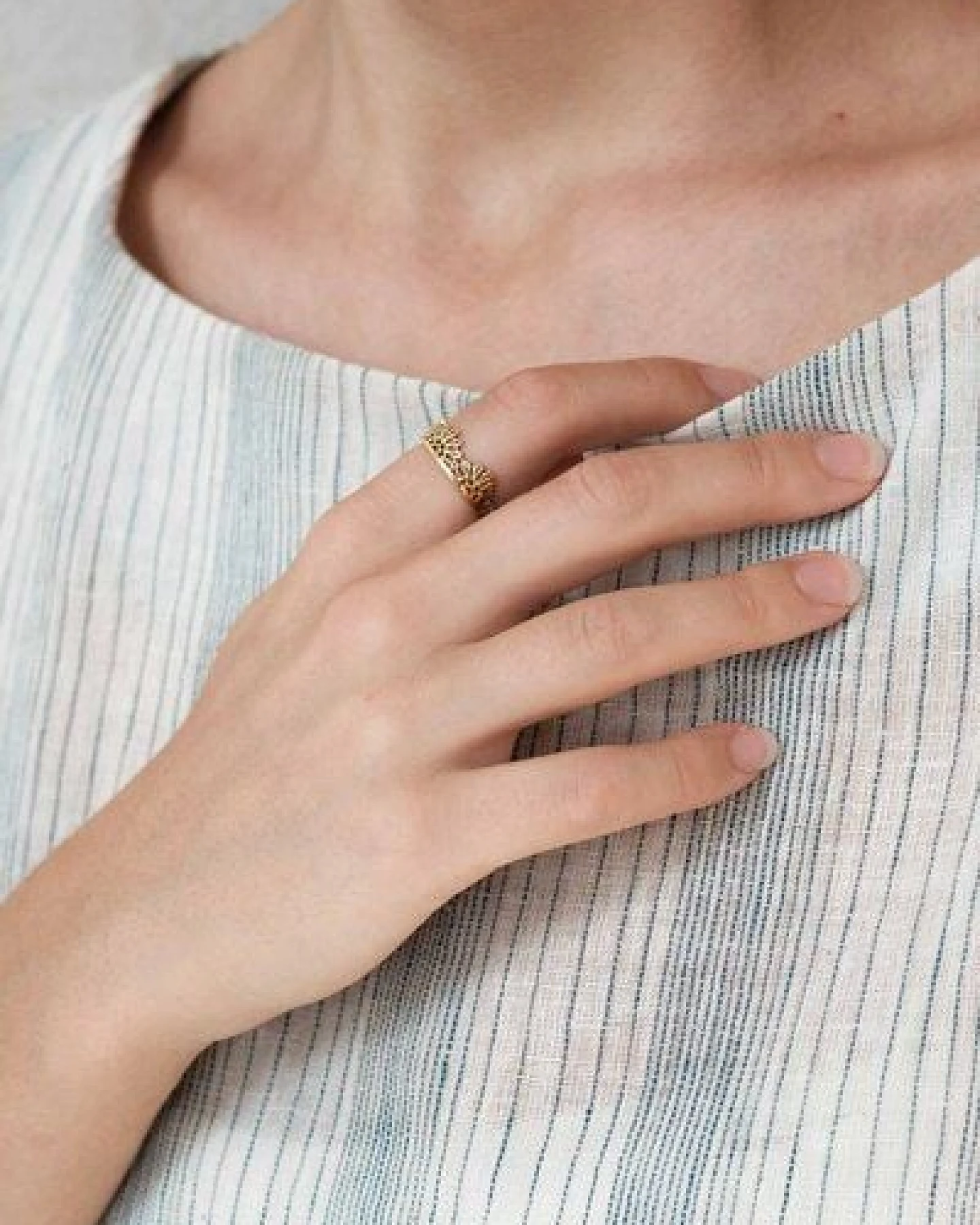 Jyoti - Fair Works Ring Revali Messing – Ansicht 4