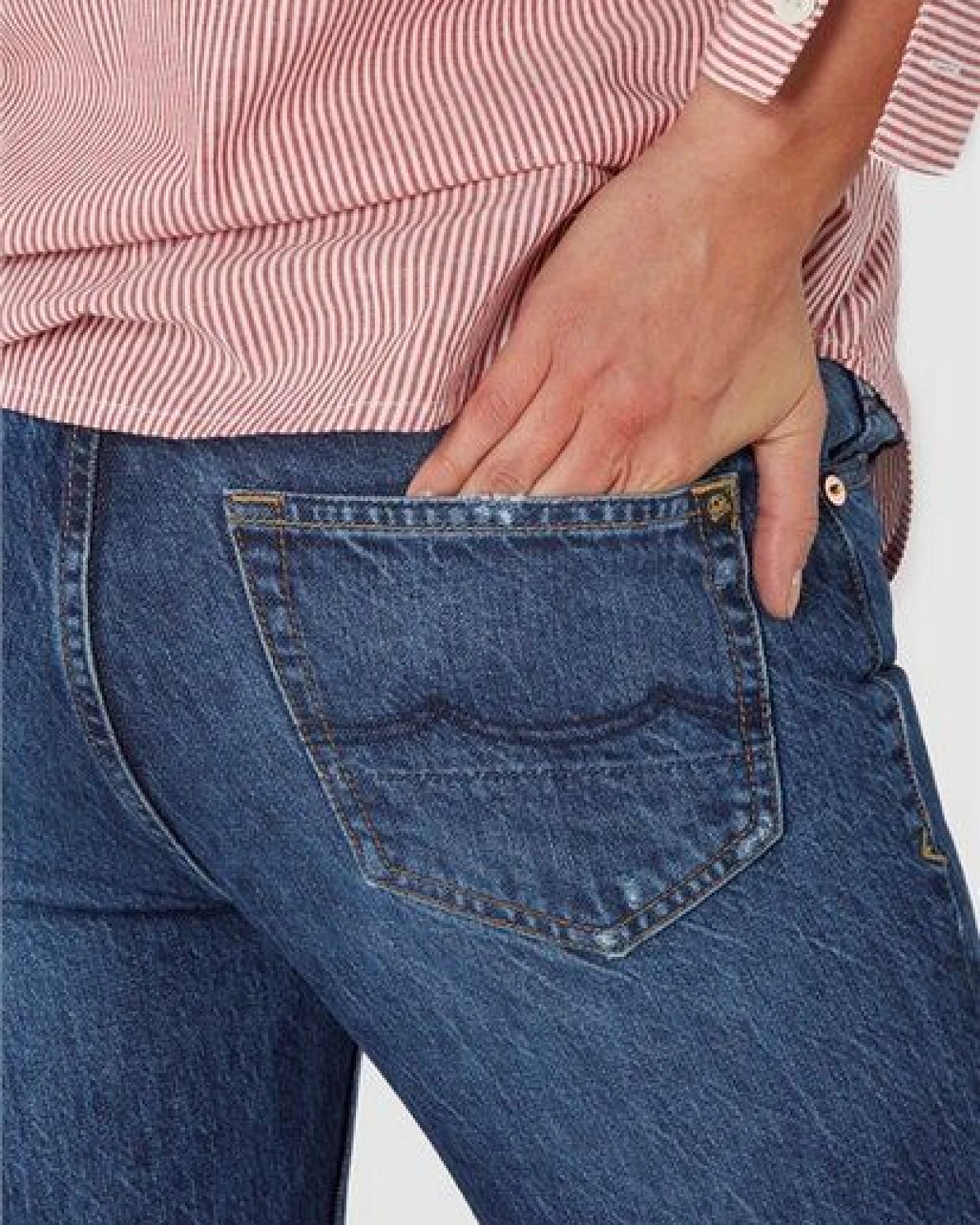 Kings Of Indigo Jeans Straight Fit - Kimberley - Mid Vintage Marble – Ansicht 3