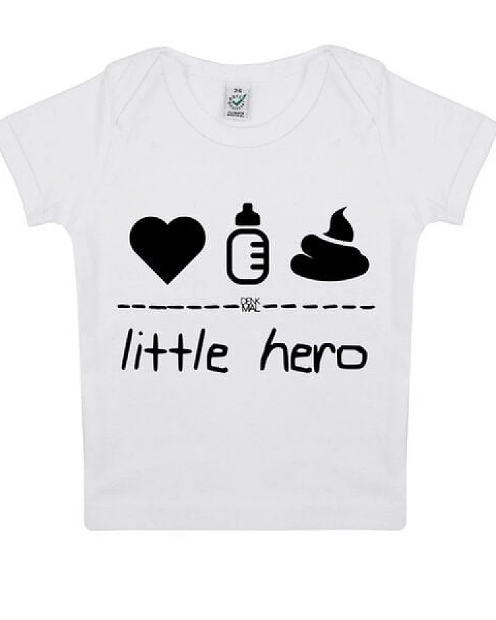 DENK.MAL Clothing little hero – Baby Shirt