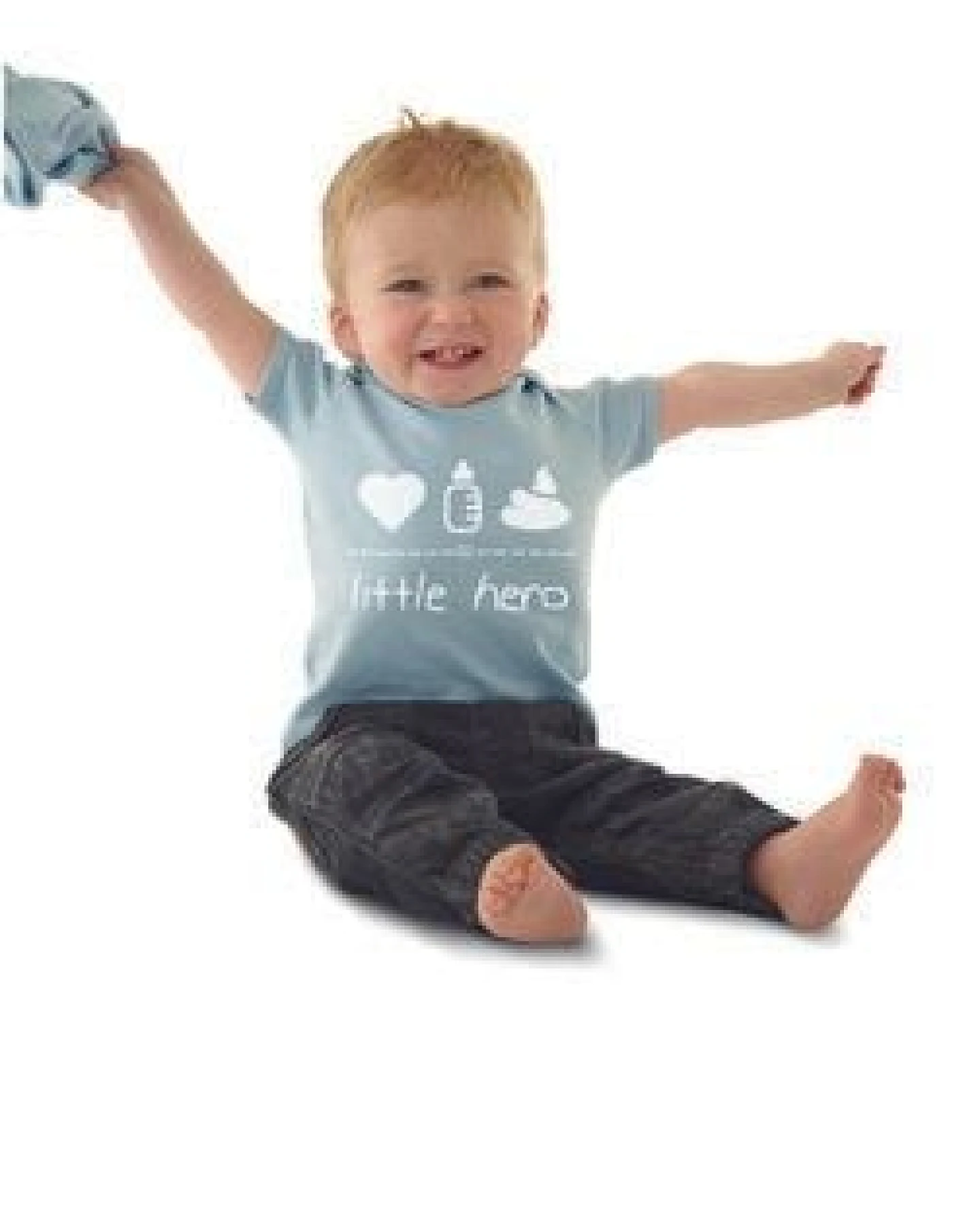 DENK.MAL Clothing little hero – Baby Shirt – Ansicht 4