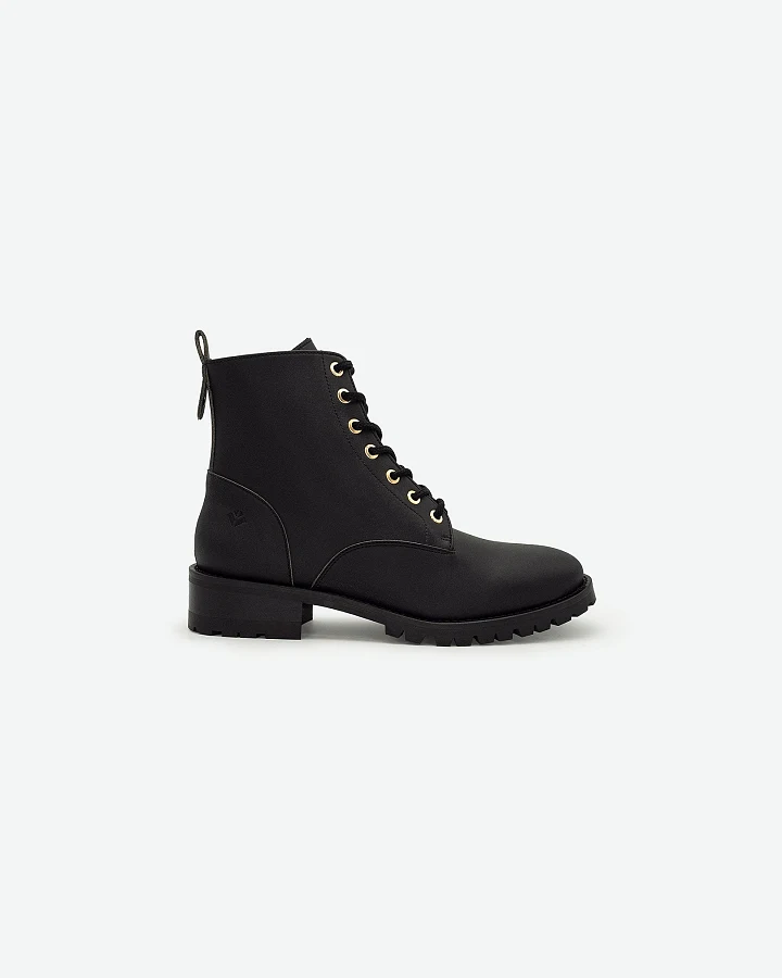 COG Damen vegan Stiefel Damen Athena Schwarz