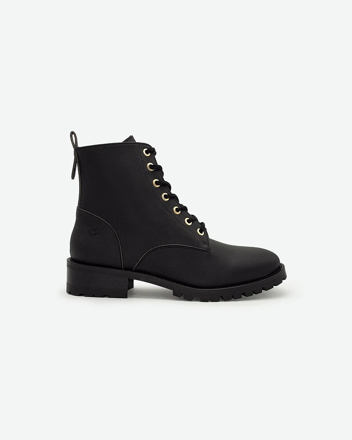 COG Damen vegan Stiefel Damen Athena Schwarz