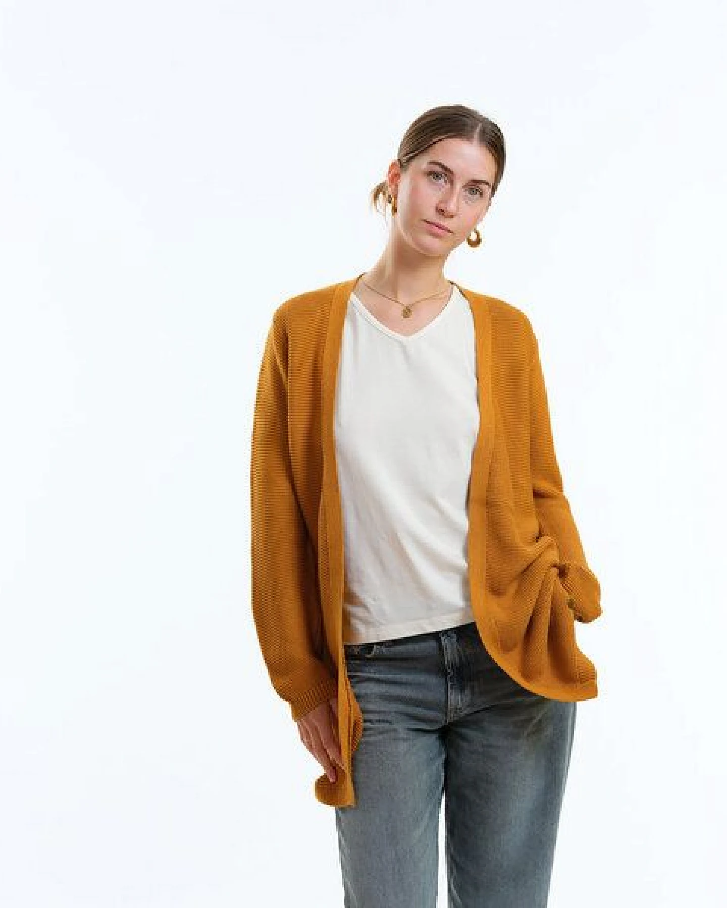 GARY MASH Long-Cardigan Alamo aus Biobaumwolle – Ansicht 2