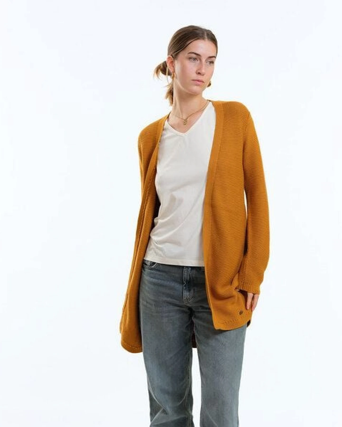 GARY MASH Long-Cardigan Alamo aus Biobaumwolle – Ansicht 3