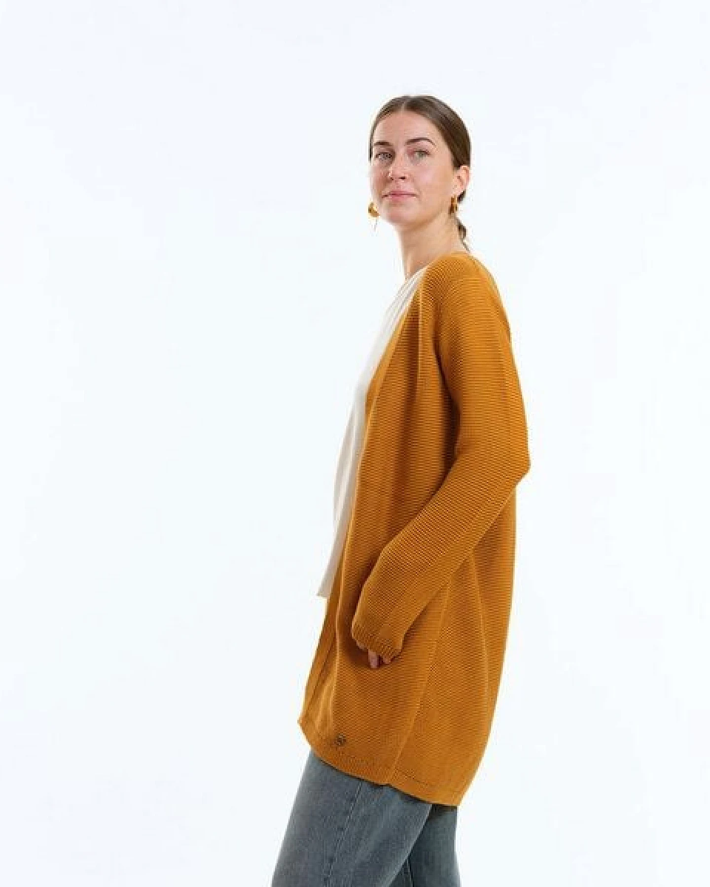 GARY MASH Long-Cardigan Alamo aus Biobaumwolle – Ansicht 4