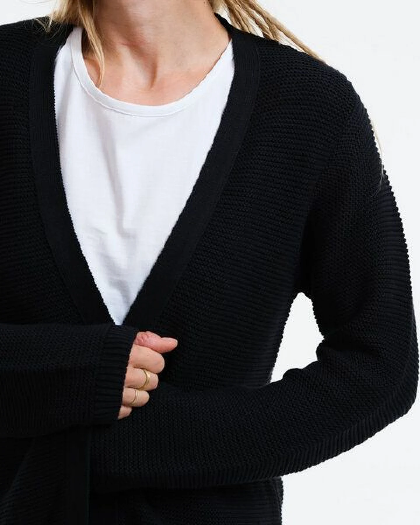 GARY MASH Long-Cardigan Alamo aus Biobaumwolle – Ansicht 2