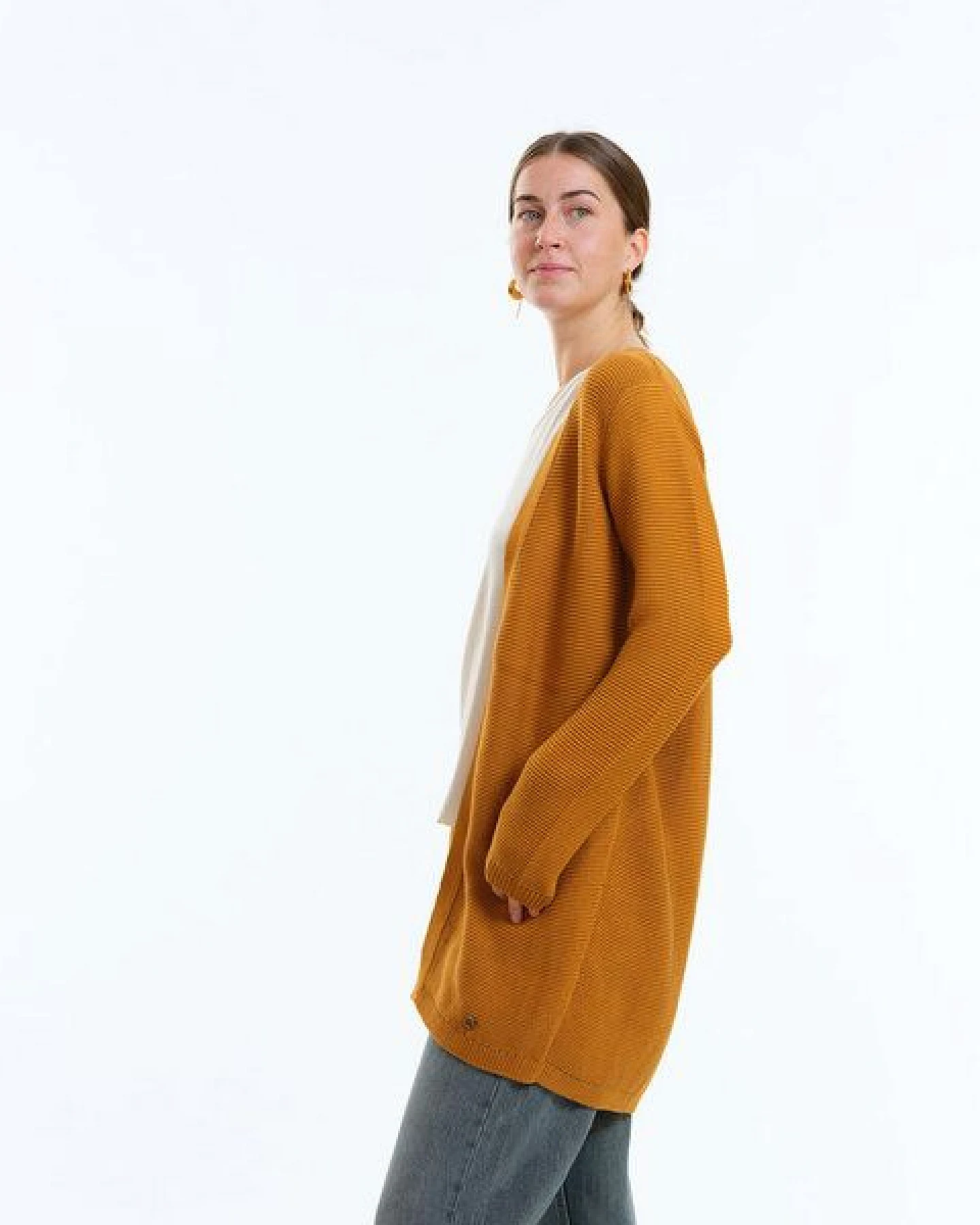 GARY MASH Long-Cardigan Alamo aus Biobaumwolle – Ansicht 4