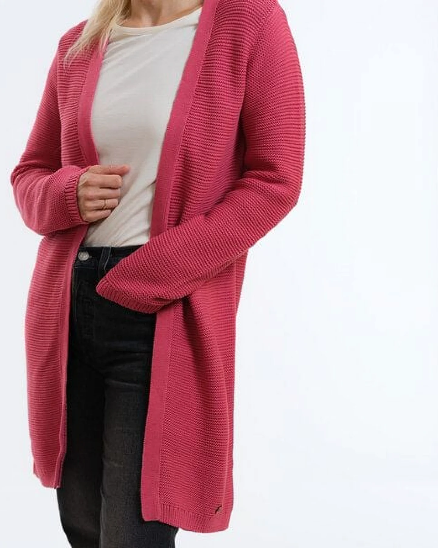 GARY MASH Long-Cardigan Alamo aus Biobaumwolle – Ansicht 4