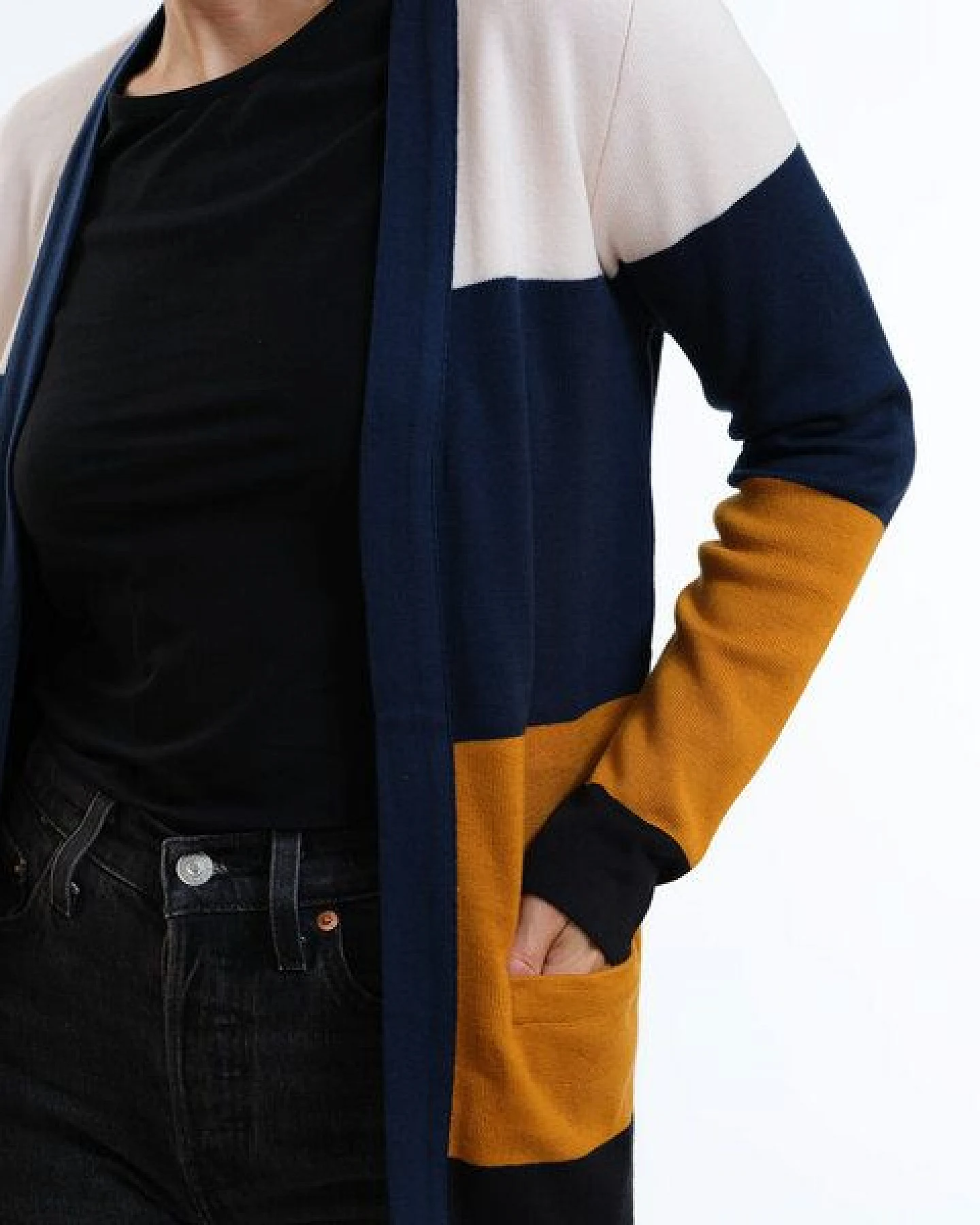 GARY MASH Long-Cardigan Alamo aus Biobaumwolle – Ansicht 4