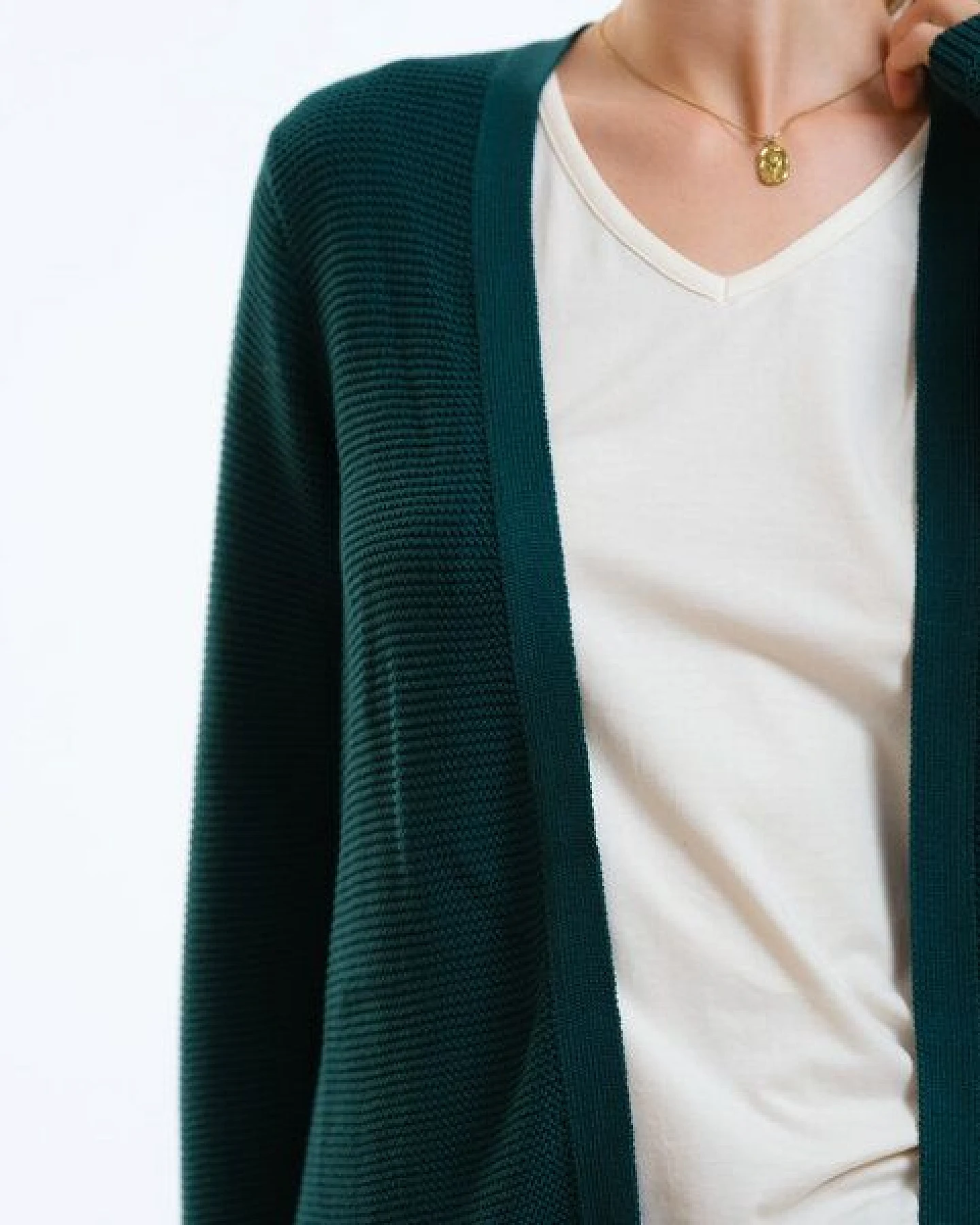 GARY MASH Long-Cardigan Alamo aus Biobaumwolle – Ansicht 2