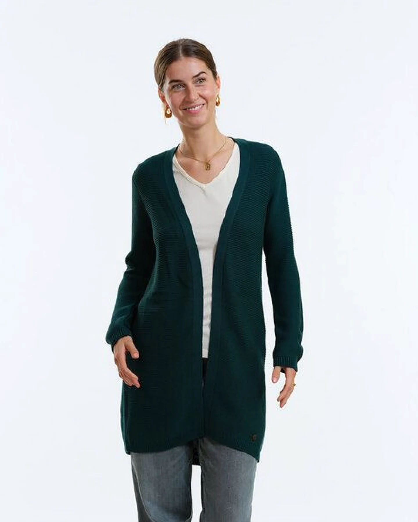GARY MASH Long-Cardigan Alamo aus Biobaumwolle – Ansicht 2