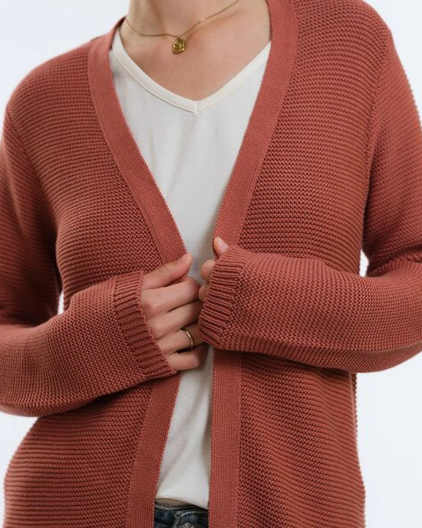 GARY MASH Long-Cardigan Alamo aus Biobaumwolle – Ansicht 2