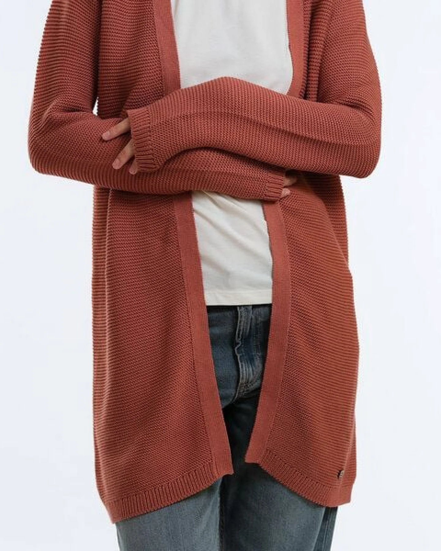GARY MASH Long-Cardigan Alamo aus Biobaumwolle – Ansicht 4