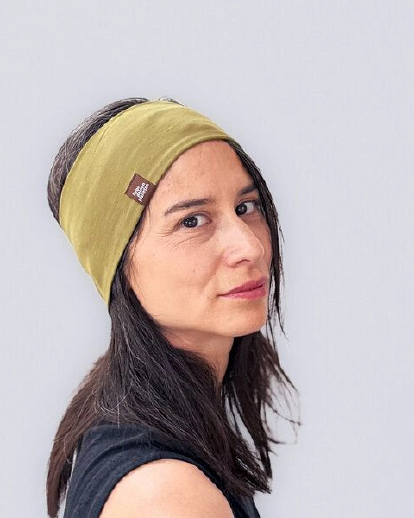 Liebe Deinen Planeten Bio Stirnband Basic - elastischer Baumwoll Jersey in vielen Farben – Ansicht 3